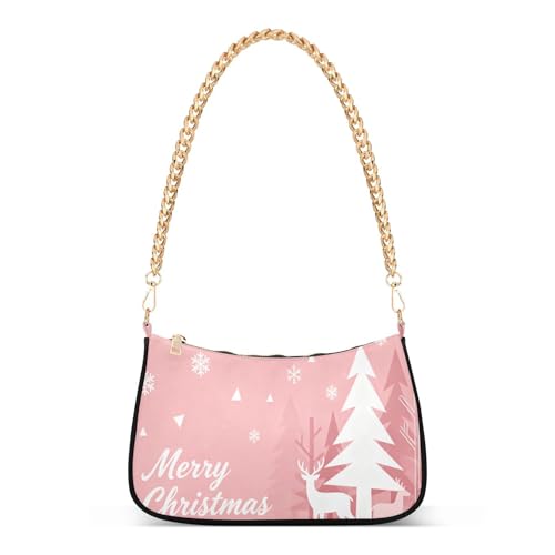 Sac rose motif flocon de neige et arbre pour remplacer votre sac lourd