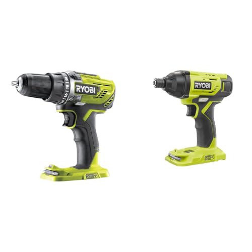 Ryobi - Perceuse-visseuse 18V - 2 vitesses - 50 Nm - 500-1 800 tr/min - 22 positions - mandrin 13...