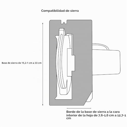Guía universal para cortar tableros de madera con rango de corte de 127 cm 7