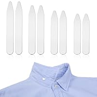Luxiremi 8pcs Metallkragen Stiffer Edelstahl Kragen bleibt Metallkragen bleibt Edelstahl Shirt Kragen Stiffer Metallkragen bleibt für Männer Shirt