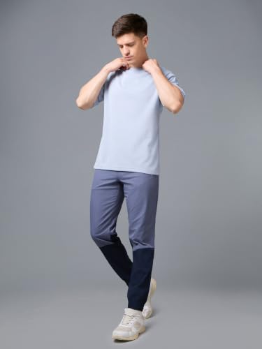 Image of TECHNOSPORT Men Printed Oversized Round Neck T-Shirt with COTFLEX, Dry Fit Sports Tee, Oversized Activewear T-Shirt for Gym, Running, Sports & Casual Wear