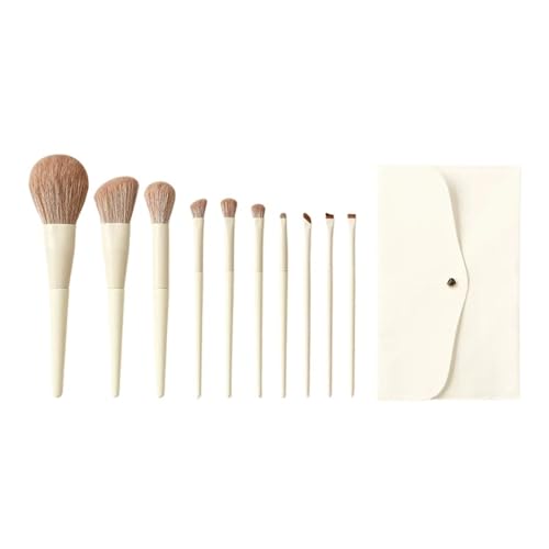 Compatible For 5/7/10/12PCs Makeup Brushes With Foundation Blush Eyeshadow Contour Powder Make Up Kit(10 pcs)