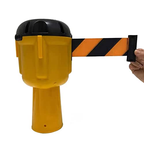 Poste, Divisor línea, Cinta Cono retráctil Barrera Cola, Cono Seguridad retráctil Conos tráfico, solución Barrera retráctil Bloquear el tráfico y el Paso peatones.