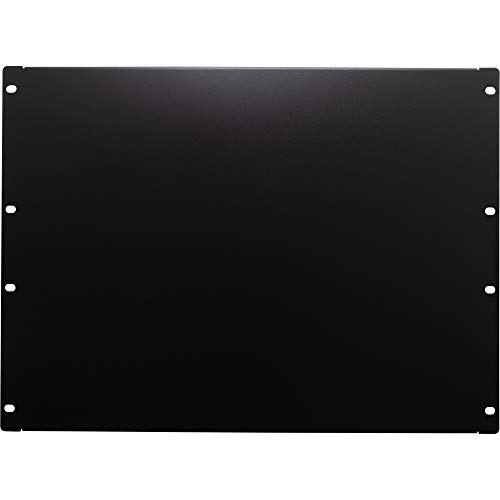 NavePoint 8U Blank Rack Mount Panel Spacer for 19-Inch Server Network Rack Enclosure Or Cabinet Black
