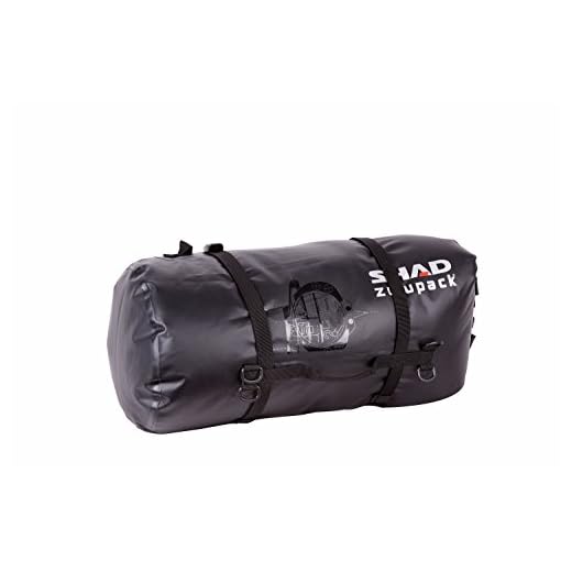 Mochila con capacidad para un casco integral: Una solución perfecta para los motociclistas 4 SHAD W0SB38 Rear Duffle SW38 Bolsa Blanda para Motocicleta, Resistente al Agua, Color Negro