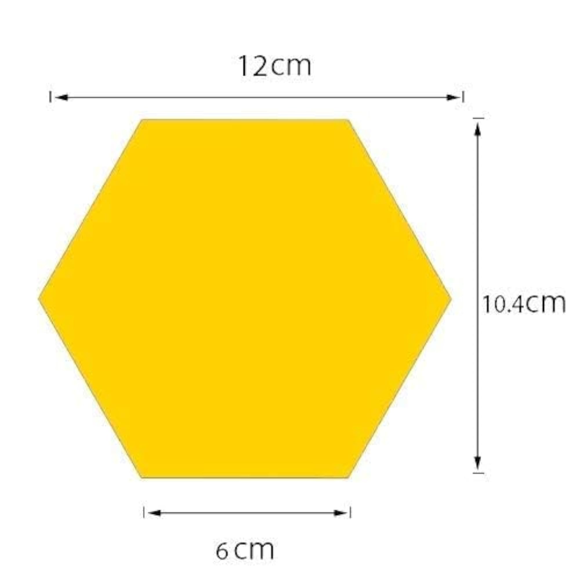 Hexagon Mirror Like Stickers for Wall Decor