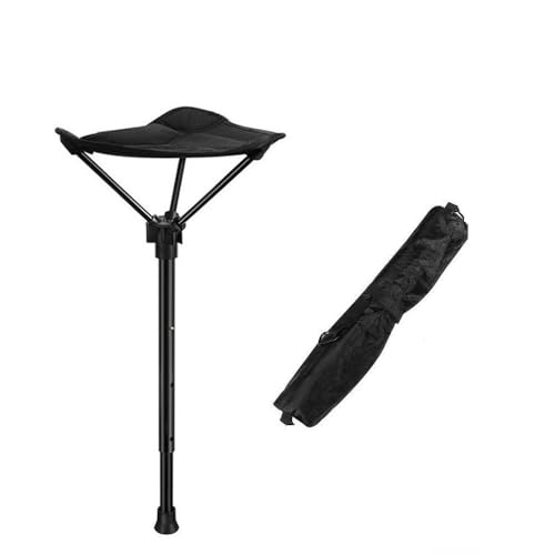 MIANZHI One Leg Adjustable Stool,Camping Folding Stool,one Leg Chair,Telescoping Stool,Collapsible Retractable Stool,Suitable for Outdoor Hiking,Picnic,Travel