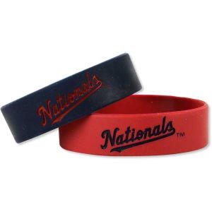 FOCO Washington Nationals Bulk Bandz Bracelet 2 Pack