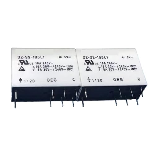 Relé OZ-SS-124L de 16 amperios sustituto de componentes electrónicos de 8 pines 2