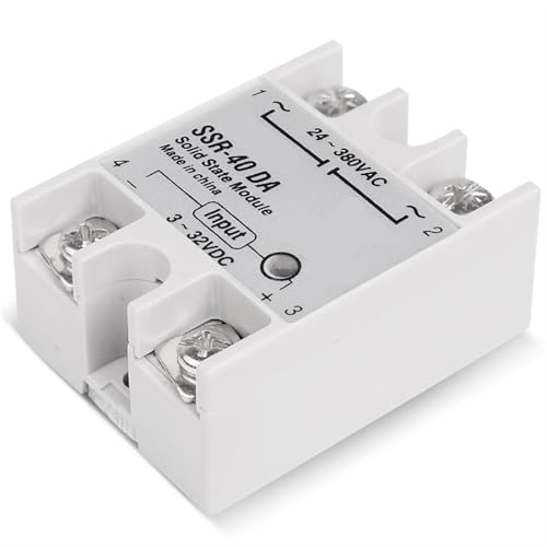 Relé de estado sólido SSR 40 DA de 40A para control industrial CA sin cubierta 6