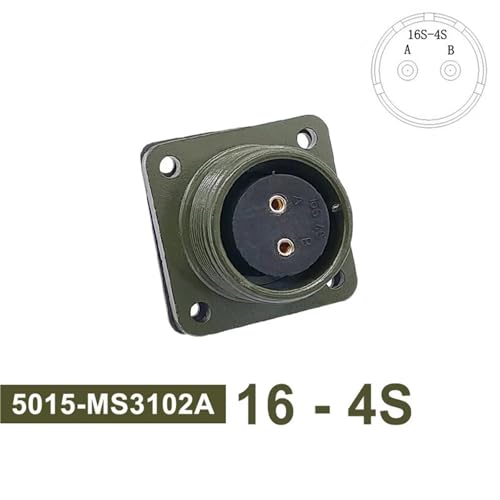 Conector circular 5015 16S-4 Socket MIL-C 3102 de 1 pieza 2