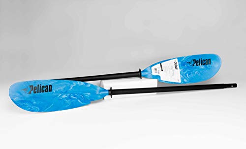 Image of Pelican - Poseidon Paddle - Aluminum Shaft with Reinforced Fiberglass Blades - Lightweight, Adjustable Kayaks Paddles - Perfect for Kayaking Boating