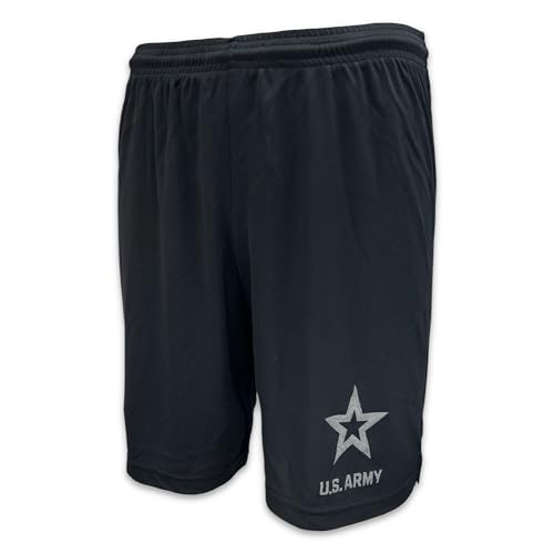 Armed Forces Gear Army Mens PT Shorts (Black MD)