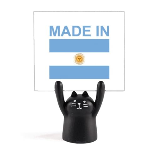 Support pour mémo chat noir Argentina Country Love stop post-it perdus