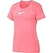 Nike - Maglietta Unisex per Bambini, Unisex - Bambini, T-Shirt, AQ9035, Rosa Garza/Bianco, S