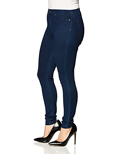 Hue Women's Plus-Size Super Smooth Denim Leggings, Ink Wash, Xxl #TOP1