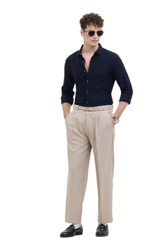 Image of SNITCH PSF Mens Shirts | Slim Fit Design | Poly Blend Fabric, Classic Spread Collar & Full Sleeves, Versatile for Casual & Formal Wear