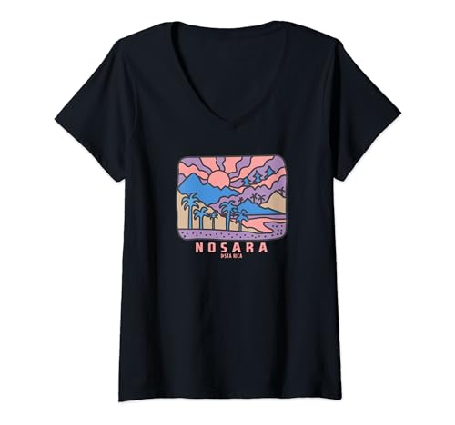 Womens Nosara Costa Rica V-Neck T-Shirt