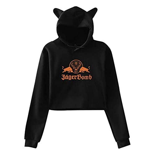 hengtaichang Jagermeis-TER Popular Cat Ear Hoodie Sweater Women's Sweatshirt Hooded