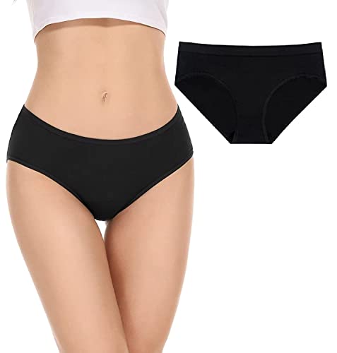 Image of Womens Underwear Lycra Cotton Panties Bikini Hipster Briefs Set for Ladies Teen Girls Comfortable Breathable Pack of 1