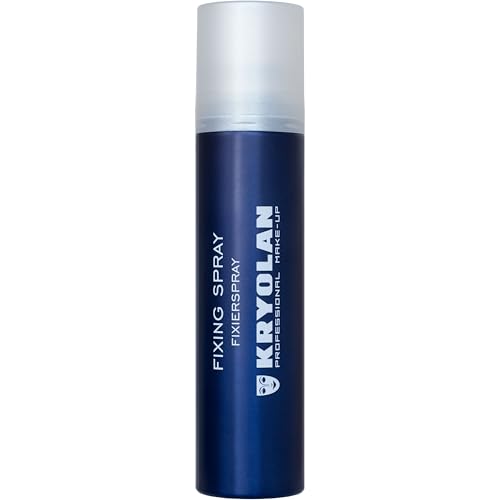 Kryolan Fixierspray 75 ml I Professionelles Make-up Setting Spray I Langanhaltender wischfester & wasserresistenter Halt I Transparent schnell trocknend & ohne Rückstände