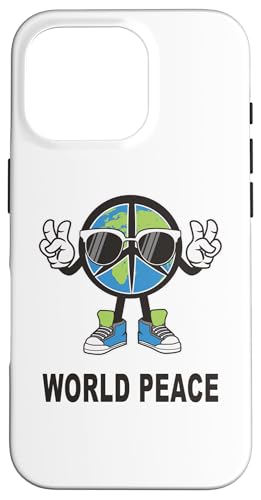 World Peace On Earth �V���c Global Love �s�[�X�T�C�� �t�@�j�[T�V���c �X�}�z�P�[�X iPhone 16 Pro �p