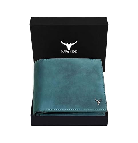 Image of NAPA HIDE Top Grain Genuine Leather Wallet for Men (BLUEHUNTER)