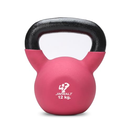 JIMWALT Premium Half-Coated Neoprene Kettlebell