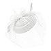 Zando 2025 Kentucky Hats Derby for Women 20s 52s Flower Vintage White Fascinators Hat with Veils Hair Clip for Womens Lady Girls Outfit Headwear Funeral Tea Party Bridal Wedding Accessories One Size