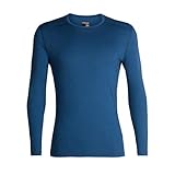 Icebreaker Merino Oasis Year-Round Base Layer Long Sleeve Crew Neck Shirt, New Zealand Merino Wool