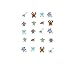 Colored Tribal Turtles Waterslide Nail Decals/Nail Art