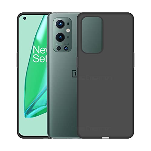 Image of Case Creation Luxurious OG Series for Oneplus 9 Pro Case Cover,Anti-Dirty Slim Case Frosted Matte Cute Candy TPU Raised Bezel (Splash of Color) Back Cover for Oneplus 9 Pro -Black
