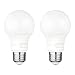 AmazonBasics 60 Watt Equivalent, Dusk to Dawn Sensor, Non-Dimmable, A19 LED Light Bulb | Daylight, 2-Pack