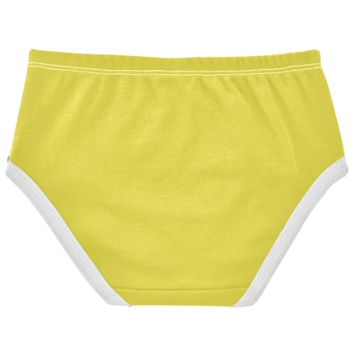 Joisal Cotton Girls Underwear Toddlers Yellow Mimosa Mustard Girl Panties Cute Fancy Underpants Briefs 2t2
