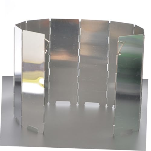 Pare vent pliable 10 plaques en aluminium pour protéger votre réchaud