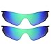 IMYTPFT 2 Compatible/Replacement For Lenses oakleys Radarlock Edge Green Polarized