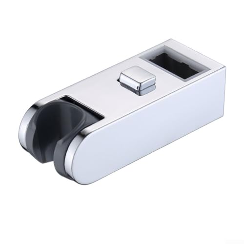 Support universel pour barre de douche coulissante chromée 30 x 15 mm-30 x 18 mm - Support réglable pour barre coulissante à tube carré (30 x 15 mm)