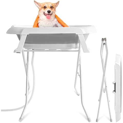 KORETECH Collapsible Dog Bath Tub Cover