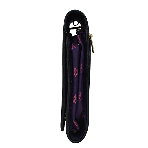 Image of Anuschka Hanging Travel Organizer - Wanderlust Collection - Nylon Fabric with Genuine Leather Trim and Artwork Print