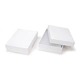 Darice White Large Jewelry Boxes - 6 x 8 x 2 (Four Boxes)