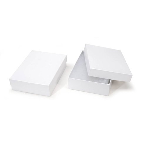 Darice White Large Jewelry Boxes - 6 x 8 x 2 (Four Boxes)