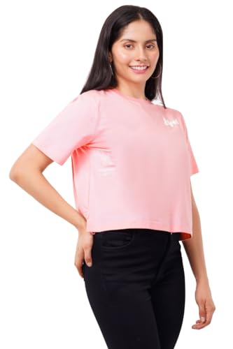 Image of ASTRAPE & BRONTE Oversized Printed Ladies T-Shirt - Virgin Cotton, Puff Print, Casual Wear - Comfortable, Trendy Graphic T Shirt