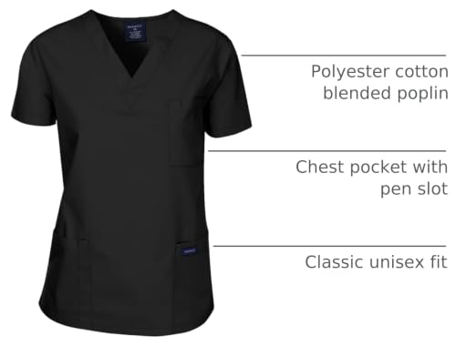Image of Dagacci Scrubs Medical Uniform Women and Men Scrubs Shirts and Tops