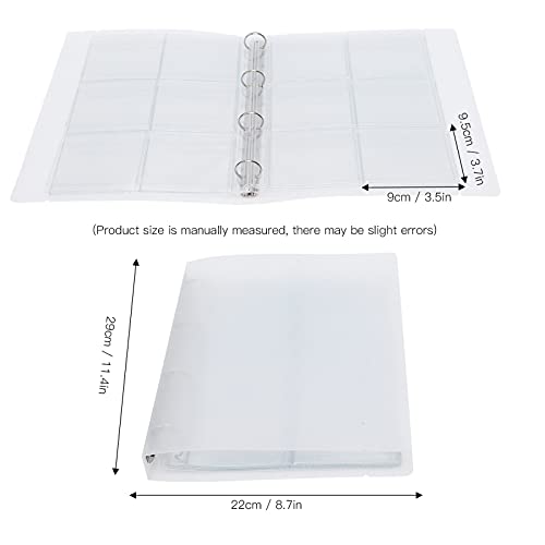 Les-Theresa Transparante Binder Foto Organizer Badge Opslag Boek Geperforeerde Ring Collectie Map 6 Pagina's (6 Gaten) - Image 7