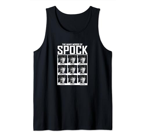Star Trek The Many Moods Of Spock Tank Top