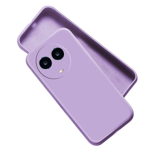 Image of A rtistque Liquid Silicone Back Cover Case for Realme C67 5G / 11 5G / 11X 5G / Narzo 60X 5G Shockproof TPU Soft Flexible with Camera Protection - Purple