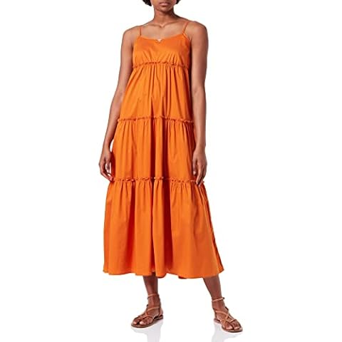 Emporio Armani Ultralight Popeline Vestido Amarillo Large/X-Large para Mujer Cover