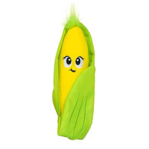 Outward Hound by Nina Ottosson Hide N' Find Interactive Plush Dog Puzzle, Durable Dog Toy, Plush Enrichment Toys, Corn, Multicolored