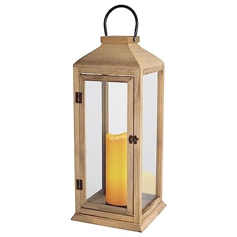Extra Large Decorative Lantern with Flameless Candle Cover