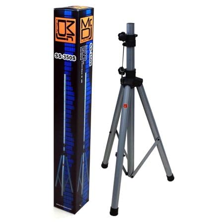 2 MR DJ SS300B Folding Tripod PRO PA DJ Home On Stage Speaker Stand Mount Holder